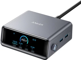 Anker Prime Ladegerät (250W, 6 Ports, GaNPrime) silber