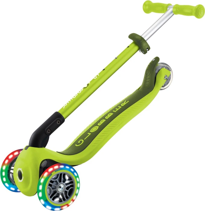 Globber Primo Foldable Lights Kickboard lime green