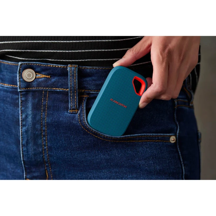SanDisk Extreme Portable SSD V3, blau, 2TB, USB-C 3.2