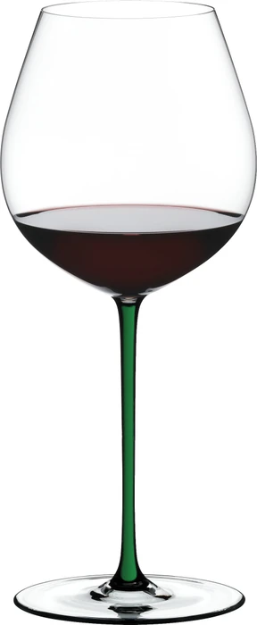 Riedel Fatto A Mano Pinot Noir Rotweinglas grün
