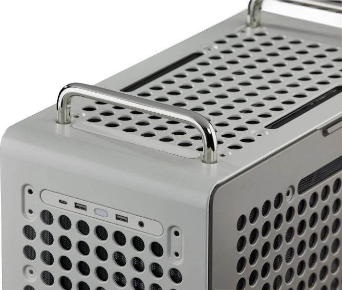 Cooler Master Qube 540 Moonstone, grau, Glasfenster
