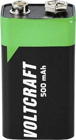 Voltcraft 9V-Block Li-Ion 500 mAh