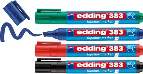 edding 383 Flipchartmarker sortiert, 4er-Set