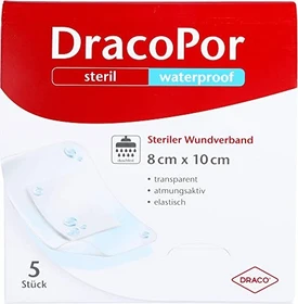 Dr. Ausbüttel DracoPor Waterproof Wundverband Duschpflaster, 8 x 10cm, 5 Stück