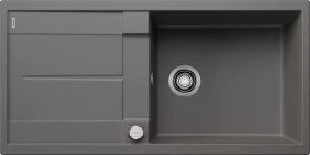Blanco Metra XL 6 S Einbau Becken reversibel mit Ablauffernbedienung vulkangrau