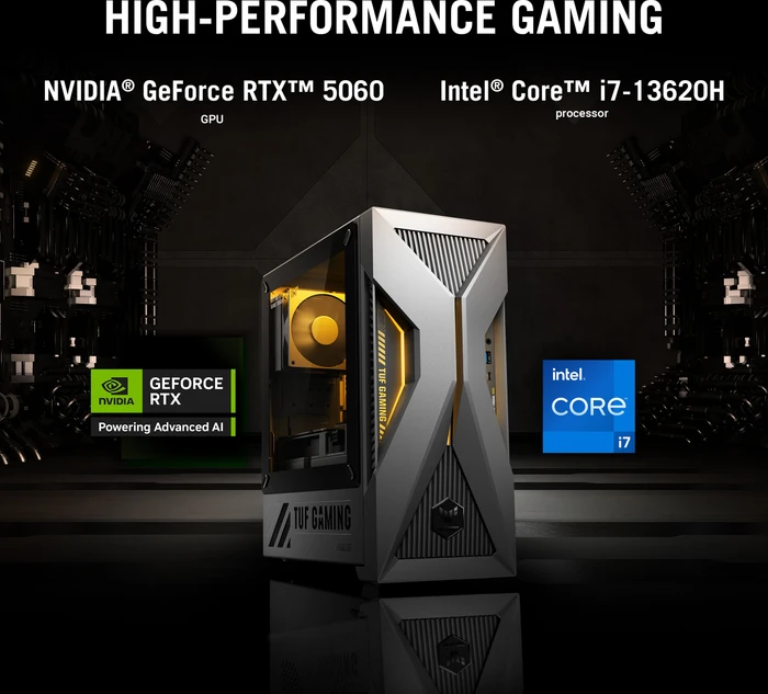 ASUS TUF T500 T500MV-13420H459W, Core i5-13420H, 16GB RAM, 1TB SSD, GeForce RTX 5050