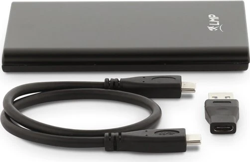 LMP DataMobile Festplattengehäuse, schwarz, 2.5", USB-C 3.1