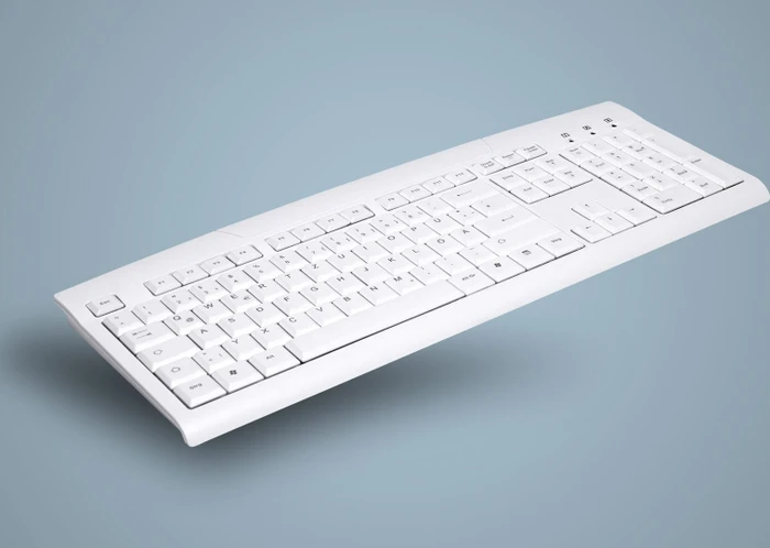 Contour Design Active Key abwaschbare PC-Tastatur, weiß, USB, CH