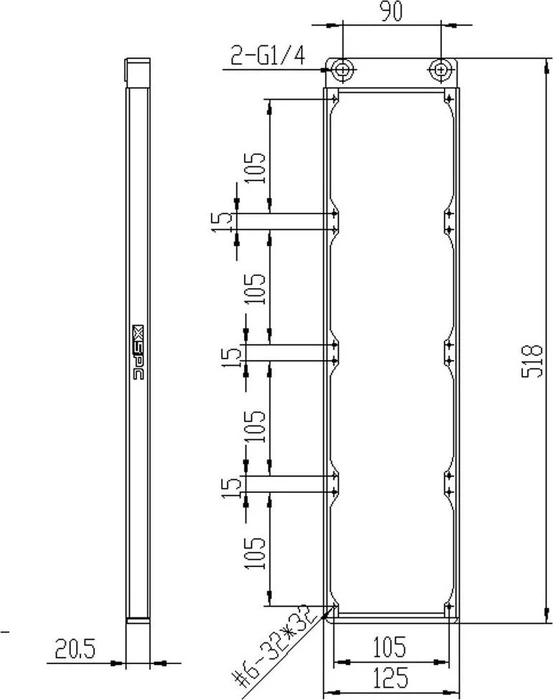XSPC TX480 ultrathin, weiß