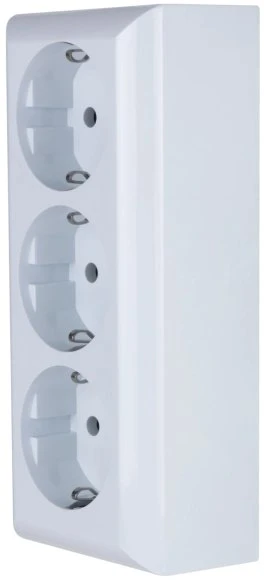 REV Ritter PlanoLuxe Steckdose 3-fach AP, weiß (0510090777) – Bild 2 von 5