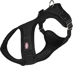 Trixie Comfort Soft Touren-Geschirr, S, schwarz