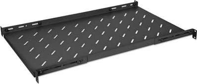 Intellinet 19" Fachboden zur Festmontage, schwarz, 750mm Einbautiefe, 1HE