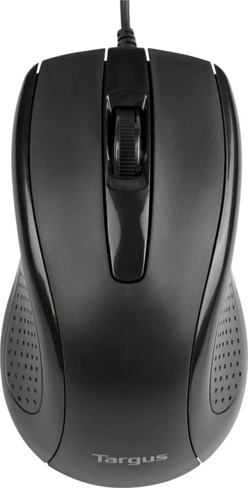 Targus Full-Size Optical Antimicrobial Wired Mouse schwarz, USB