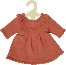 Heless Strickkleid aus 100% Bio-Baumwolle pfirsich 28-35cm