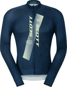 Scott RC Pro Trikot langarm dark blue/acid yellow (Herren)