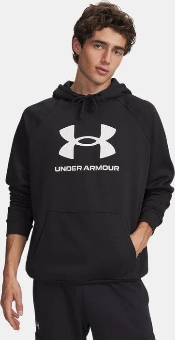 Under Armour Rival Fleece Logo Hoodie schwarz/weiß (Herren)