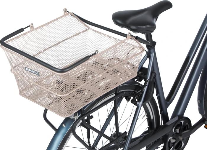 Basil Cento MIK Fahrradkorb nude metallic
