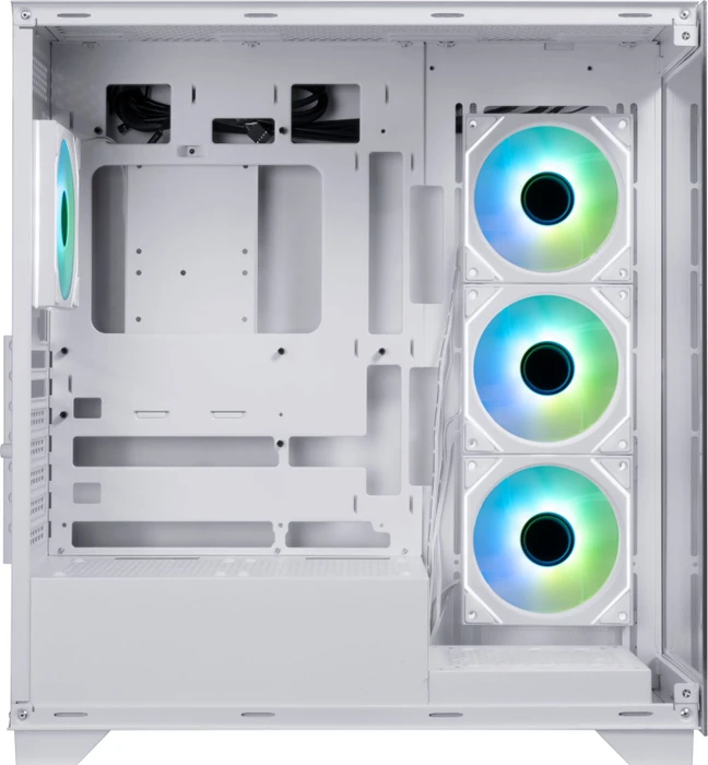 BitFenix CETO Premium White, 4A, Lüfter LED ARGB, Glasfenster