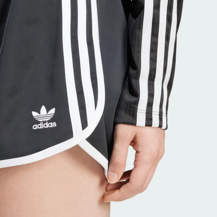 adidas Adicolor 3-Streifen Sprinter Laufhose kurz schwarz (Damen)