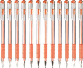 Pentel Hybrid Gel Grip K116 Gelroller orange/transparent, 12er-Pack