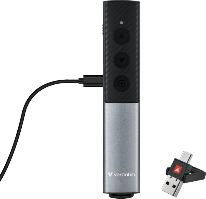 Verbatim Agenda Wireless Presenter mit rotem Laserpointer, grau/schwarz