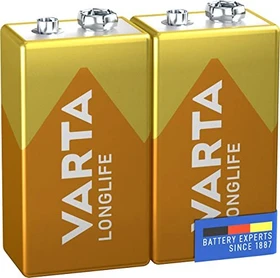 Varta Longlife 9V-Block, 2er-Pack