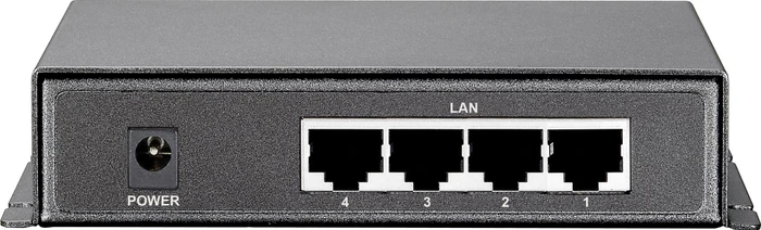 LevelOne FSW Desktop Switch, 5x RJ-45, 61W PoE