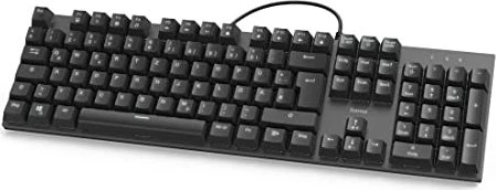 Hama MKC-650 Mechanische Office-Tastatur, LEDs weiß, schwarz, Gaote Outemu BLACK, USB, DE
