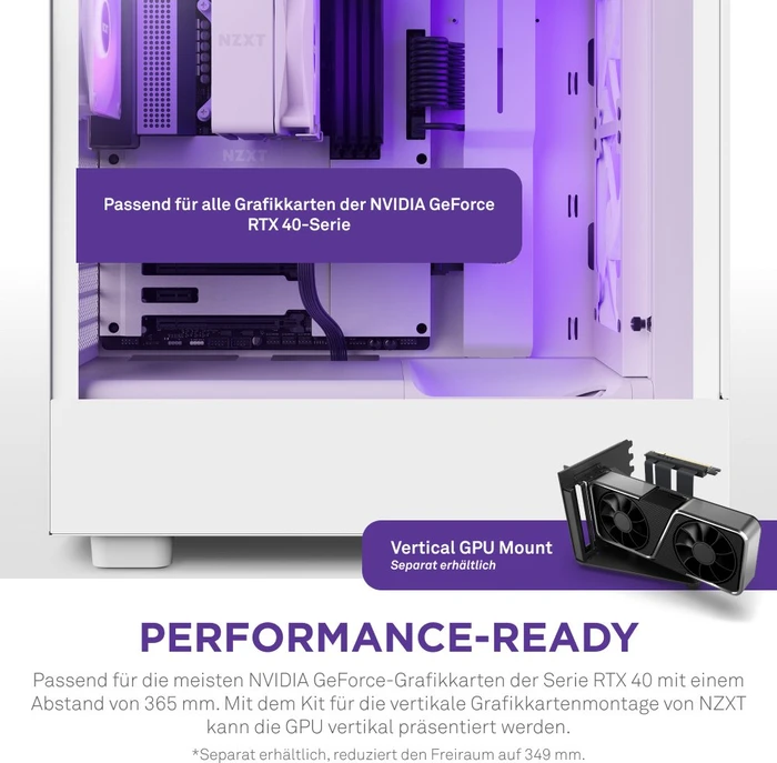 NZXT H5 Flow RGB, weiß, Glasfenster