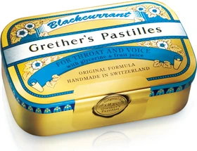 Grether's Pastillen Blackcurrant, 110g