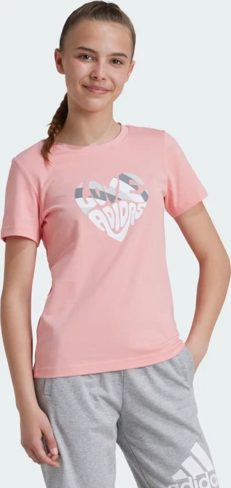 adidas Xpress Street Jam Graphic T-Shirt kurzarm semi pink spark (Junior)