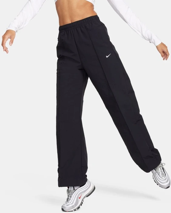 Nike Sportswear Everything Wovens Trainingshose lang schwarz/weiß (Damen)