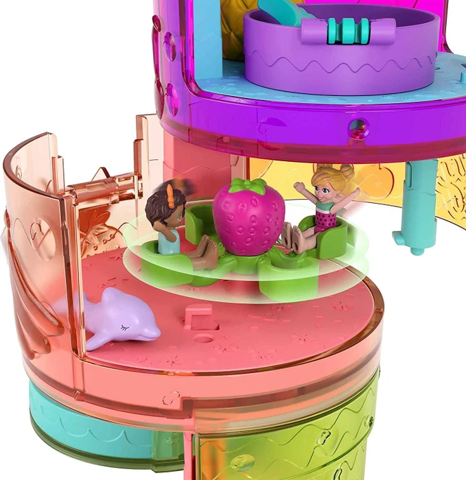 Mattel Polly Pocket - Ausklappspaß-Schatulle Fruchtsmoothie