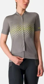 Castelli Unlimited Sentiero Trikot kurzarm gunmetal gray/sulphur (Damen)