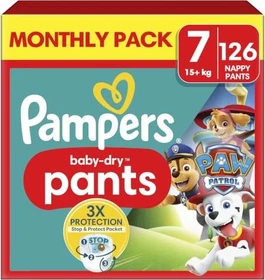 Pampers Baby-Dry pants Gr.7 Einwegwindel, 17+kg, 126 Stück