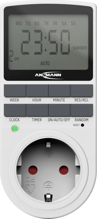 Ansmann AES4 digitale Wochenzeitschaltuhr, IP20, weiß