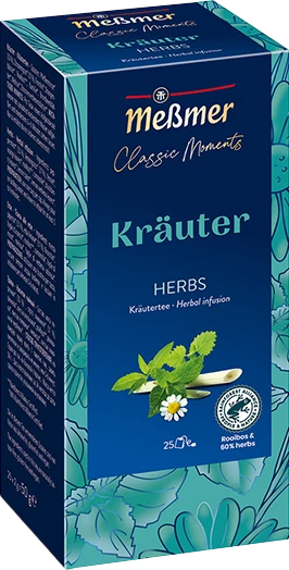 Meßmer Classic Moments Kräuter Tee Beutel, 25 Stück