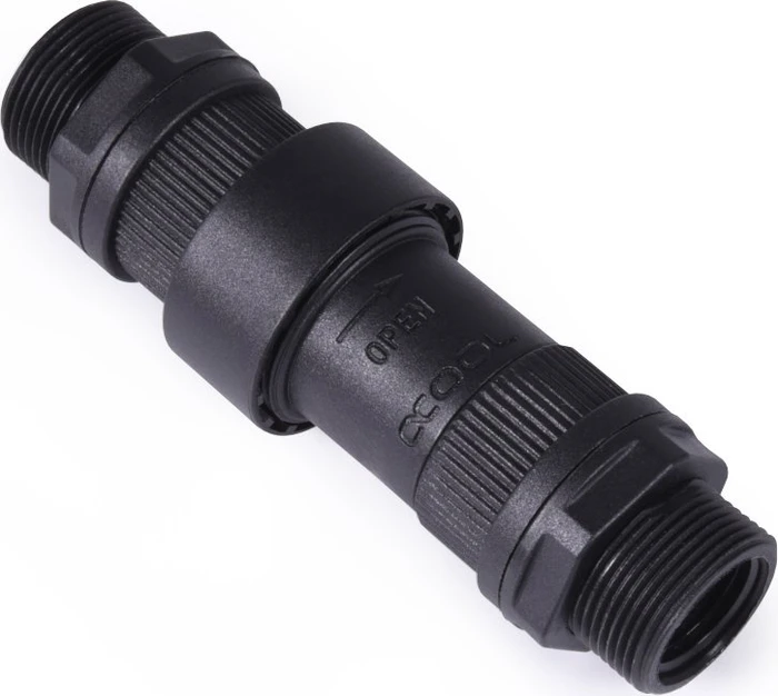 Alphacool HF Schnellverschluss Kupplung Set G1/4" IG/IG Schottverschraubung, schwarz