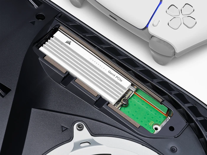 Corsair Force Series MP600 Pro LPX White 2TB, M.2 2280 / M-Key / PCIe 4.0 x4, Kühlkörper