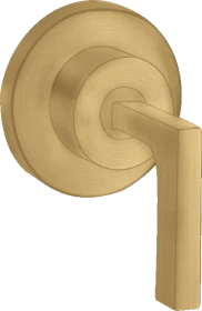 Hansgrohe Axor Citterio Absperrventil Unterputz mit Hebelgriff brushed gold optic