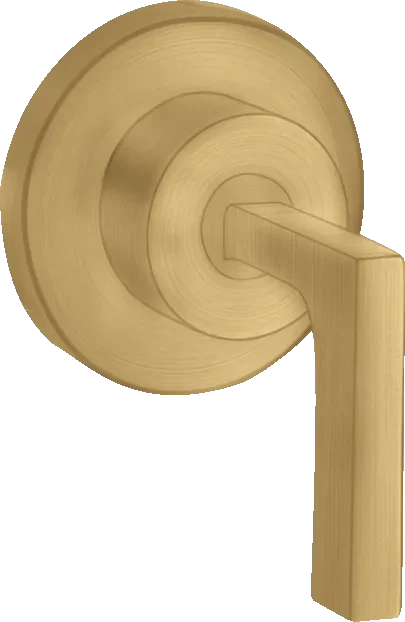 Hansgrohe Axor Citterio Absperrventil Unterputz mit Hebelgriff brushed gold optic