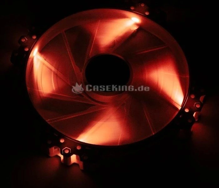 BitFenix Spectre Pro LED weiß/rot, 200mm