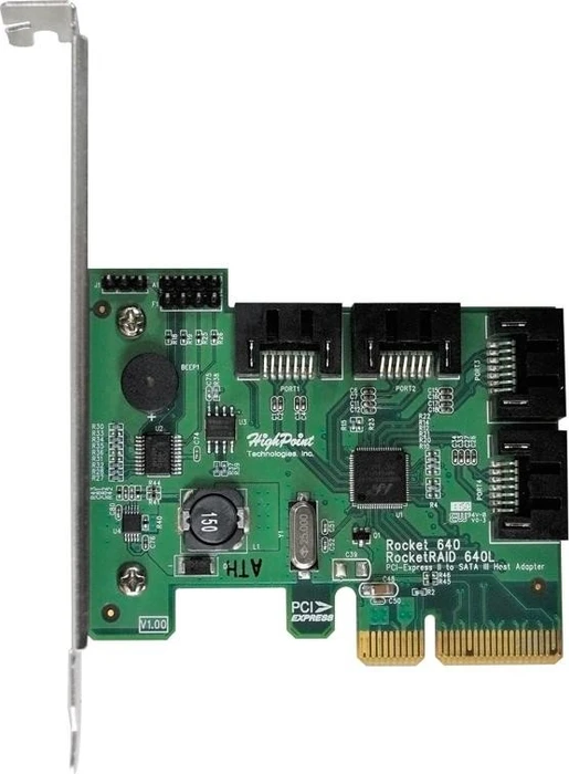 HighPoint RocketRAID 640L, PCIe 2.0 x4