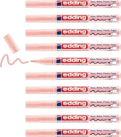 edding 751 Glanzlackmarker pastellrosa, 10er-Pack
