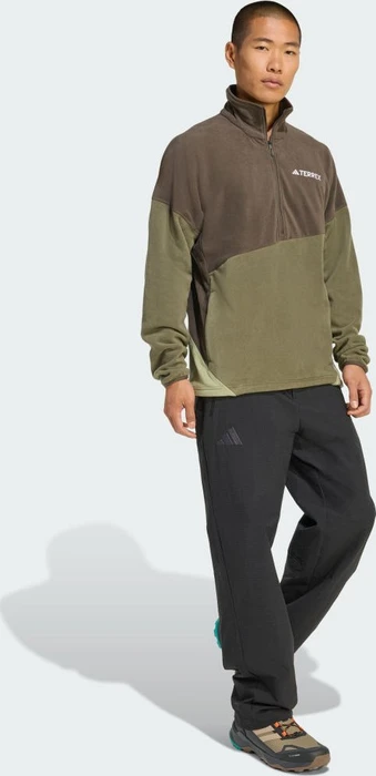adidas Terrex Multi Climawarm Fleece Anorak shadow olive/olive strata (Herren)