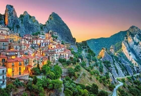 Castorland Sunrise over Castelmezzano