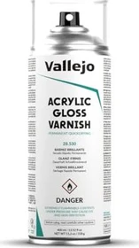 Vallejo Hobby Paint Spray Premium Varnish Spray gloss varnish, 400ml