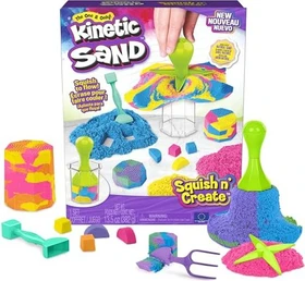 Spin Master Kinetic Sand Squish N' Create Set