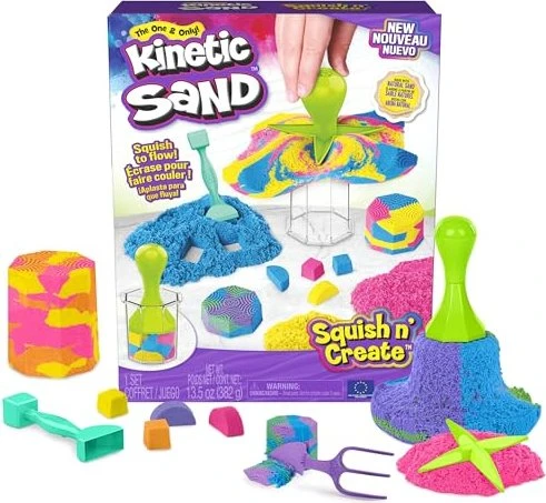 Spin Master Kinetic Sand Squish N' Create Set