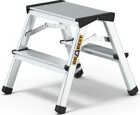 Drabest Alu 2-tlg. Haushaltsleiter, 2x 2 Stufen